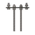 Adapterplate / overgang for rørfundament Ø140mm til C/C 160 mm